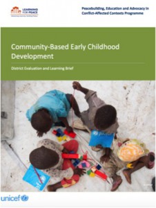 Community-Based Early Childhood Development in Uganda, UNICEF, 2016