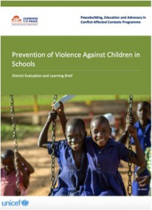 Prevention of Violence Against Children in Schools in Uganda Brief, UNICEF, 2016
