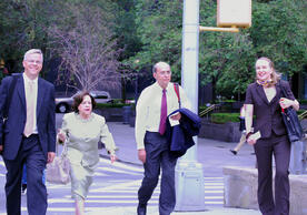 Yale delegation arrives at the United Nations HQ