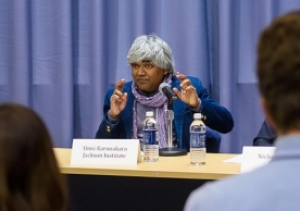 Unni Karunakara, a senior fellow at the Jackson Institute for Global Affairs, was one of the panelists last week. 