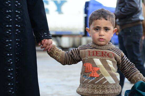 Thousands of children escaped with their parents from Syria because of civil war.
